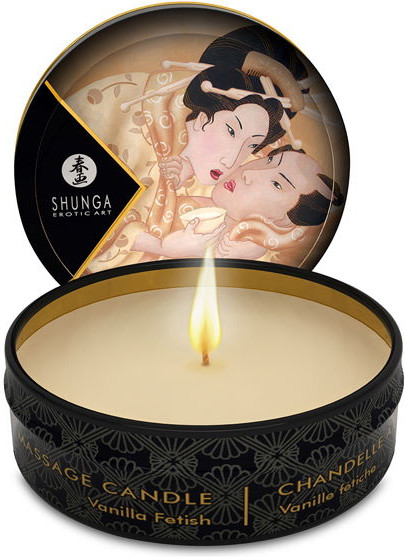 Массажная арома свеча «Massage Candle Vanilla Fetish. Ванильный фетиш» | Shunga