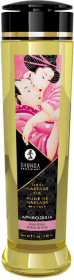 Массажное масло с ароматом «Роза. Massage Oil Aphrodisia» | Shunga