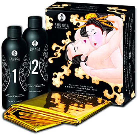 Набор для массажа тела к телу «Дыня и манго. Oriental Body-to-Body Massage» | Shunga