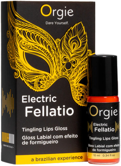 Жидкий вибратор блеск для губ «Electric fellatio — lip gloss»