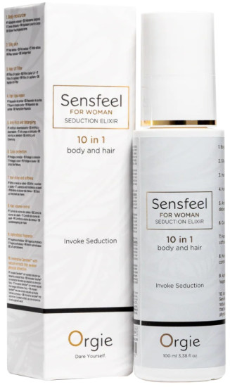 Лосьон для тела и волос с феромонами «Sensfeel — seduction elixir 10 in 1 for woman»