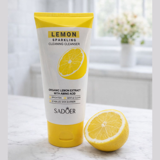 Очищающая пенка для лица Sadoer Lemon Sparkling Cleaning Cleanser 150мл