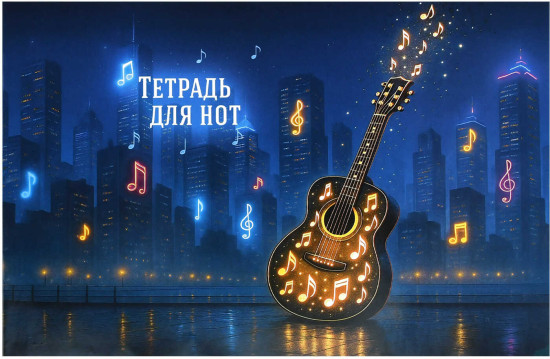 Тетрадь для нот «Гитара»