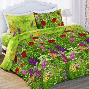 Комплект постельного белья «Люпины» (арт. 6267, 2-спальный, БИОкомфорт, 2 наволочки 70х70) | Любимый дом
