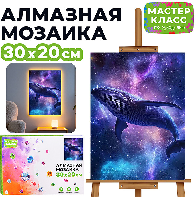 Мозаика алмазная «Кит» | Мастер класс
