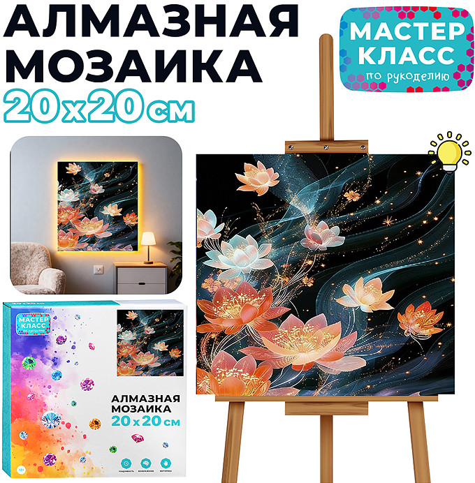 Мозаика алмазная «Цветы» | Мастер класс
