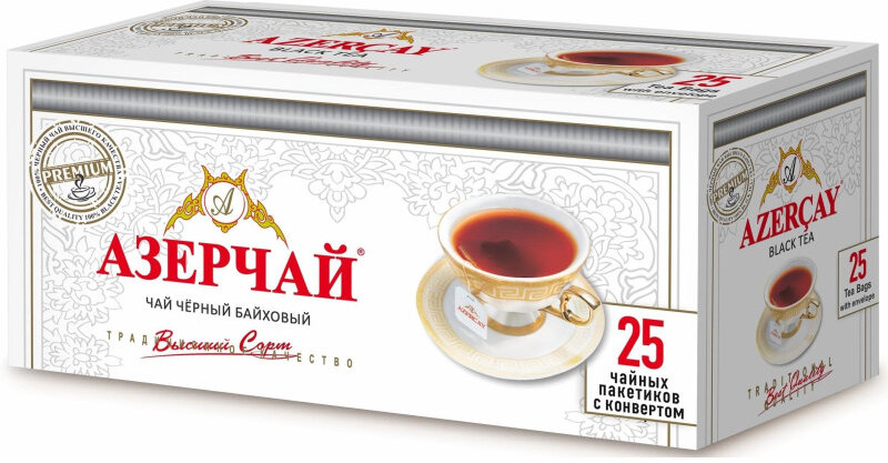 Чай черный байховый в пакетиках | Premium collection | Азерчай