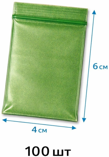 Пакет с замком zip-lock 4×6 см 100 шт