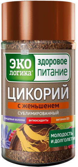 Цикорий сублимированный Экологика с женьшенем, 85 гр.