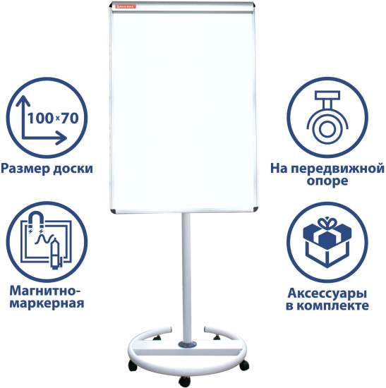 Доска-флипчарт магнитно-маркерная
