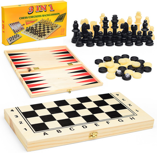Игра 3 в 1 «Шахматы, шашки,нарды»