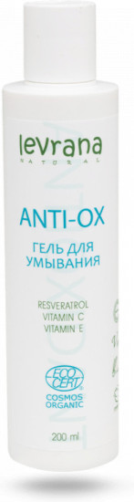 Гель для умывания лица с антиоксидантами Anti-ox Натуральный, 200 мл