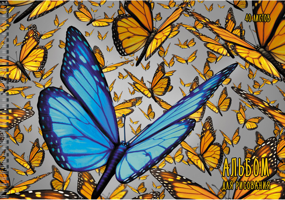 Альбом для рисования «Butterfly» | Альбомы для рисования | Канц-Эксмо