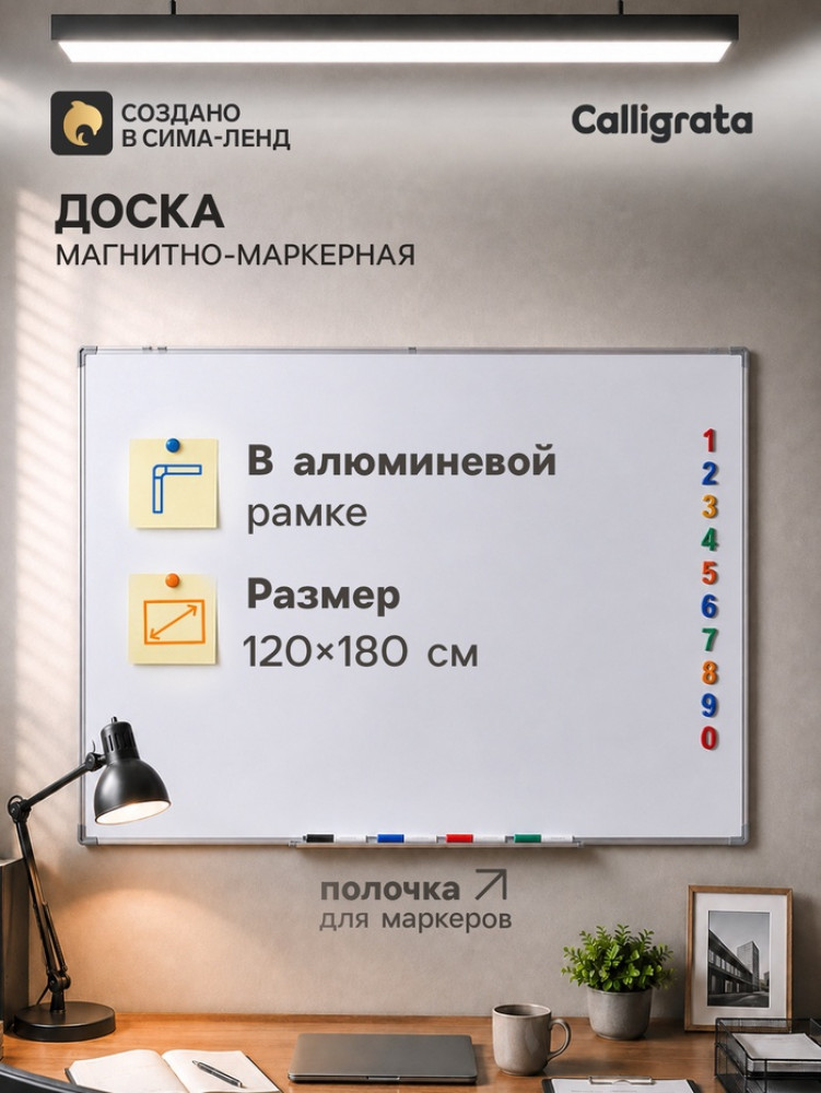 Доска магнитно-маркерная | Calligrata