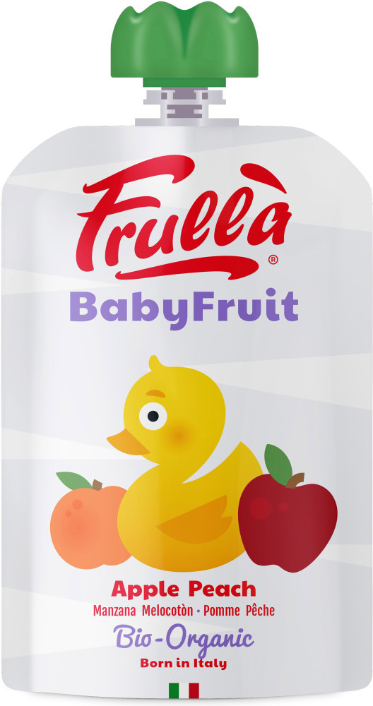Пюре фруктовое органическое «Яблоко-персик» | BabyFruit | Frullà