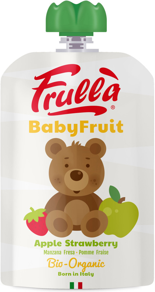 Пюре фруктовое органическое «Яблоко-клубника» | BabyFruit | Frullà
