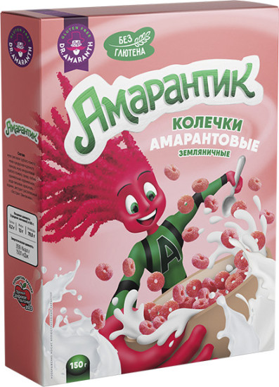 Колечки «Dr.AMARANTH» амарантовые «Земляничные» 150 г