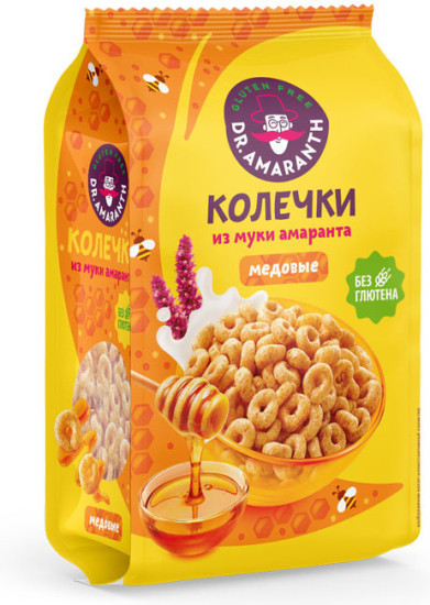 Колечки «Dr.AMARANTH» амарантовые «Медовые» 100 г