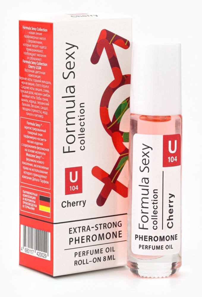 Парфюмерное масло женское с феромонами «Cherry U104» | Formula Sexy