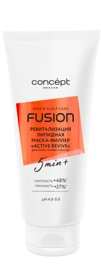 Маска-филлер липидная ревитализация кожи головы и поврежденных волос Active Revive