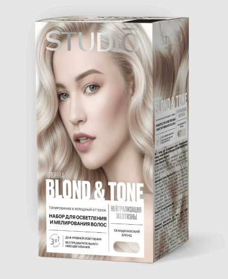 Набор для мелирования волос Скандинавский блонд линии BLOND&TONE