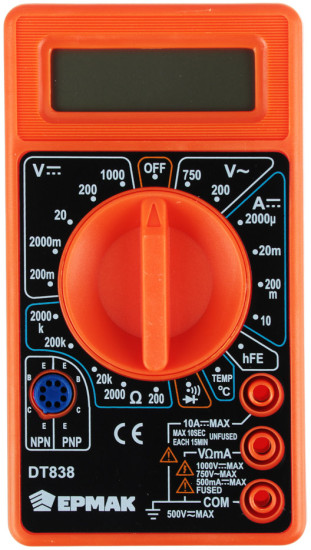 Мультиметр цифровой DT-838