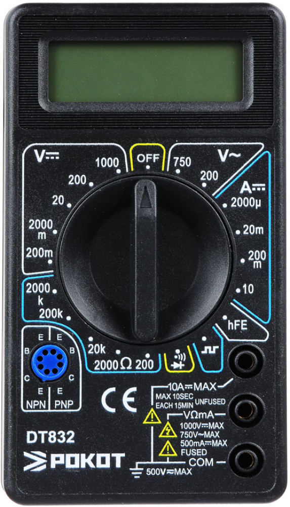 Мультиметр цифровой DT-832 | Рокот