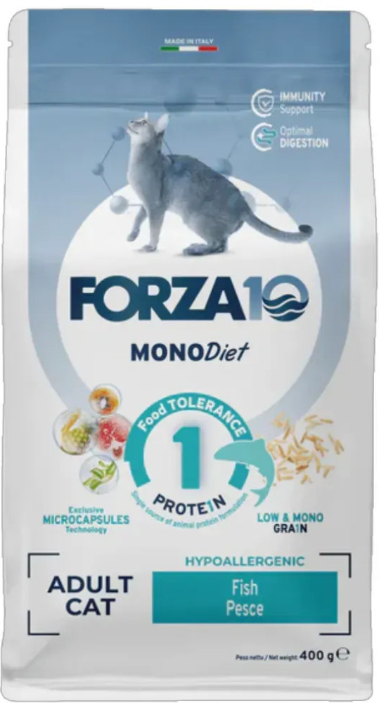 Сухой монопротеиновый корм для взрослых кошек с рыбой Regular Diet | Forza10