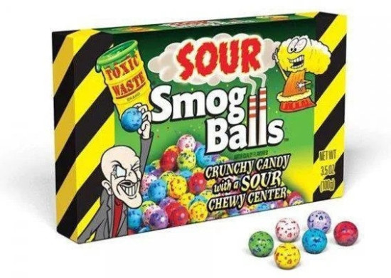 Драже с кислым центром Smog Balls