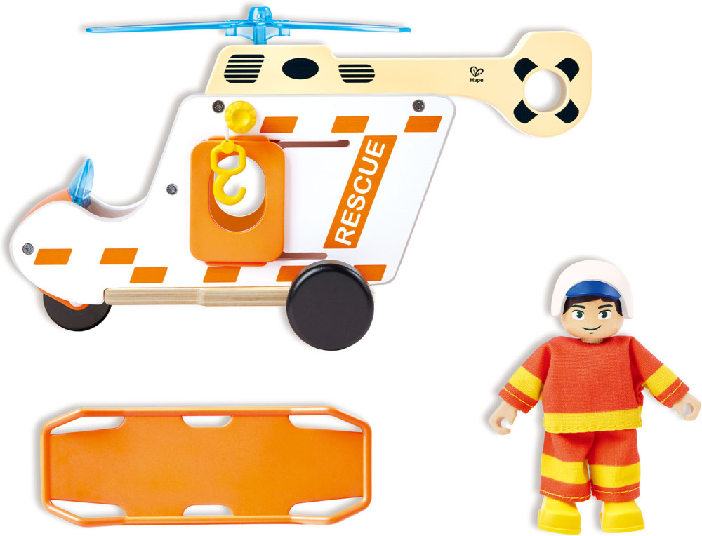 Игровой набор «Играем в профессии» Служба спасения на вертолете | Hape