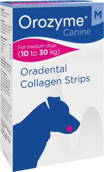 Энзимные жевательные полоски для собак средних пород «Oradental Collagen Strips», размер M