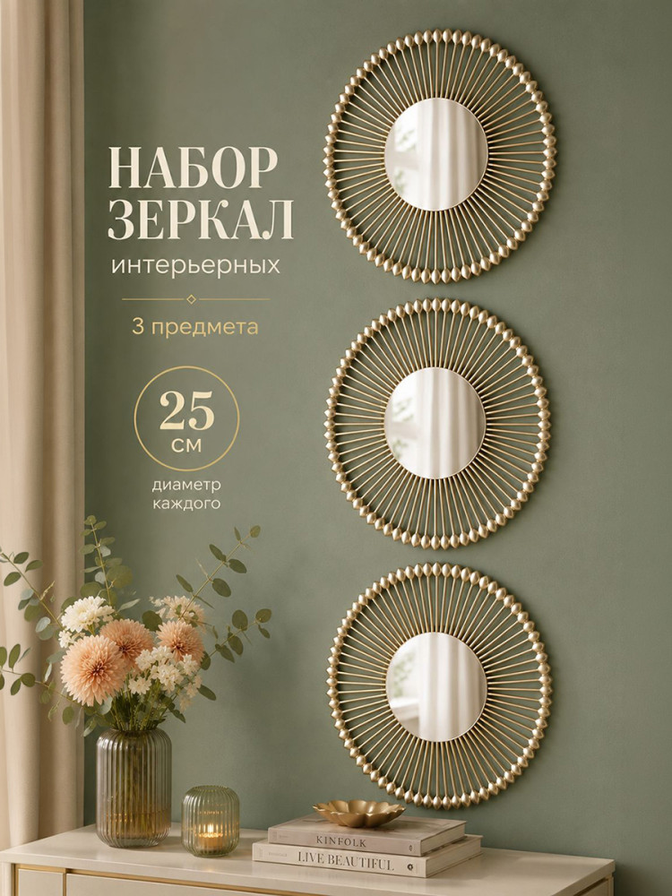 Набор зеркал интерьерных | El Casa