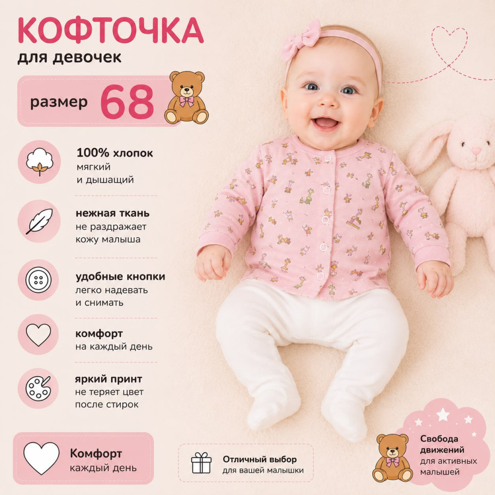 Кофточка для девочки | UzCotton