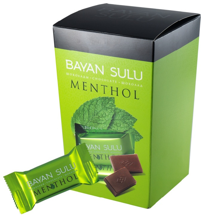 Баян Сулу Mentol шоколад порционный темный 200 г | Bayan Sulu