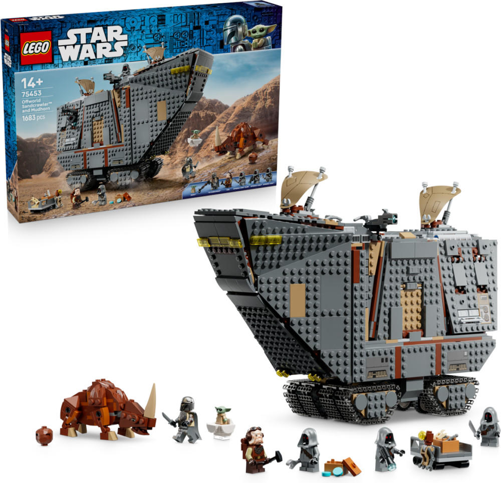 Конструктор Star Wars 75453 Внепланетный песчаный краулер и грязерог. Offworld Sandcrawler and Mudhorn | LEGO Star Wars: Звездные войны | LEGO (ЛЕГО)