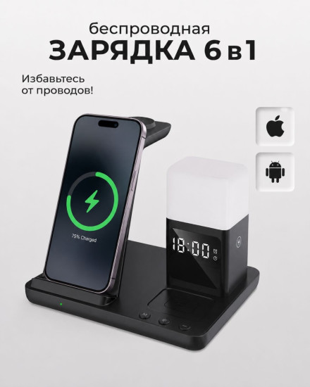Зарядное устройство SZ22 USB Type-C 15 Вт черный