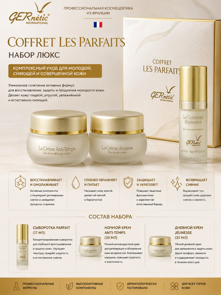 Набор уходовой косметики Gernetic Coffret Les Parfaits | GERnetic International