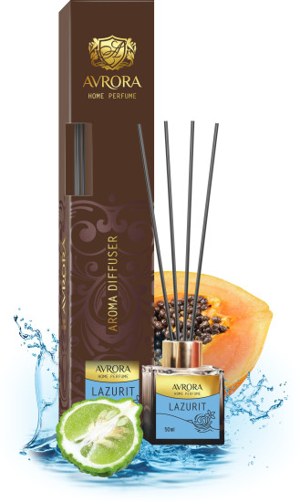 «Avrora Home Perfume» Аромадиффузор «LAZURIT» 50 мл «Avrora Home Perfume» Сұйық диффузор «LAZURIT» 50 мл