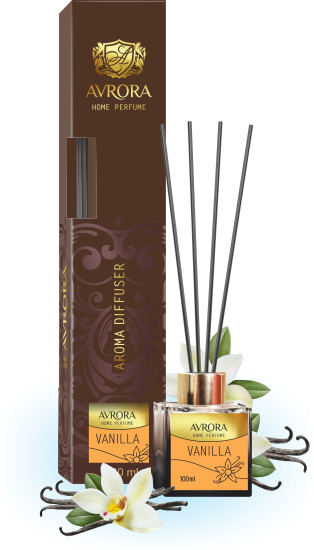 «Avrora Home Perfume» Аромадиффузор «Vanilla» 100 мл «Avrora Home Perfume» Сұйық ДИФФУЗОР «VANILLA» 100 мл