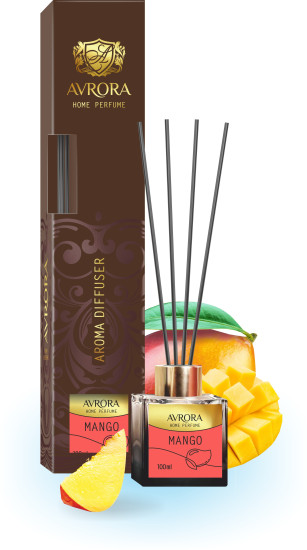 «Avrora Home Perfume» Аромадиффузор "MANGO«100 мл «Avrora Home Perfume» Сұйық диффузор «MANGO» 100 мл