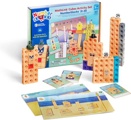 Набор активностей «Numberblocks 21 до 30 с математическими кубиками»