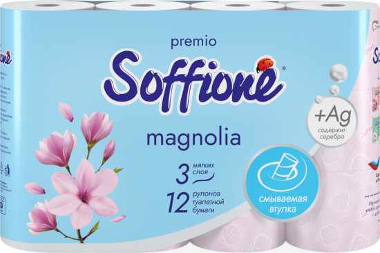 Туалетная бумага Премиум «Magnolia. Магнолия»