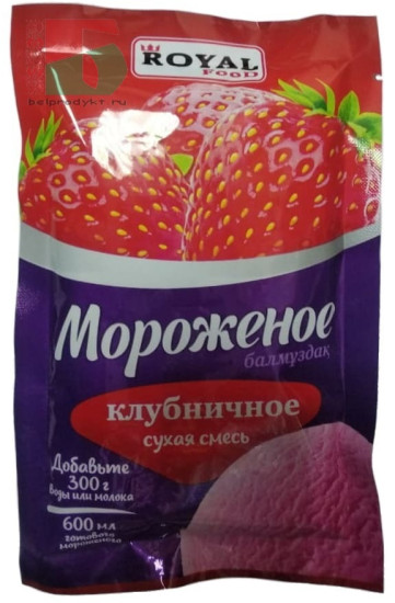 Сухая смесь для приготовления мороженого «Клубника», 100г