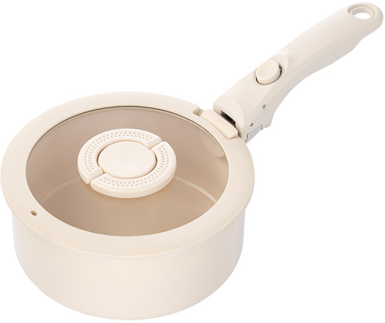Ковш с крышкой и съемной ручкой «Smart ceramic»