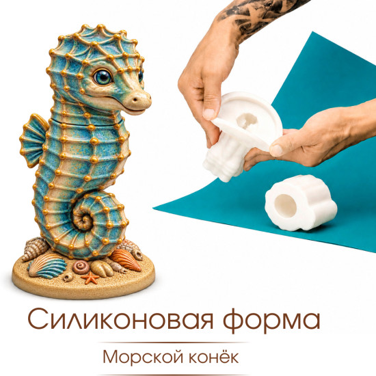 Силиконовая форма Морской конёк