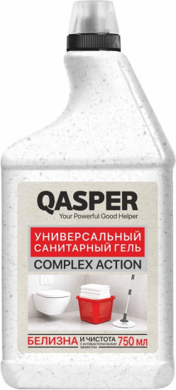 «QASPER» Гель санитарный универсальный «Complex Action» «QASPER» «COMPLEX ACTION» ӘМБЕБАП САНИТАРЛЫҚ ГЕЛІ 750 МЛ