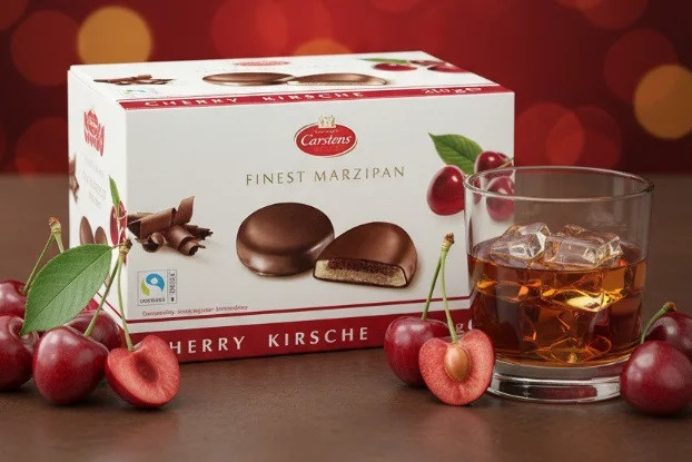Марципан с ликёром Finest Marzipan Cherry Kirsche 210 гр / Carstens
