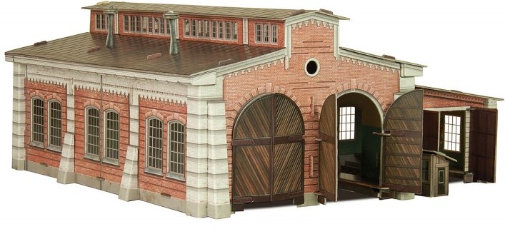 Сборная модель «Паровозное депо» | Умная бумага