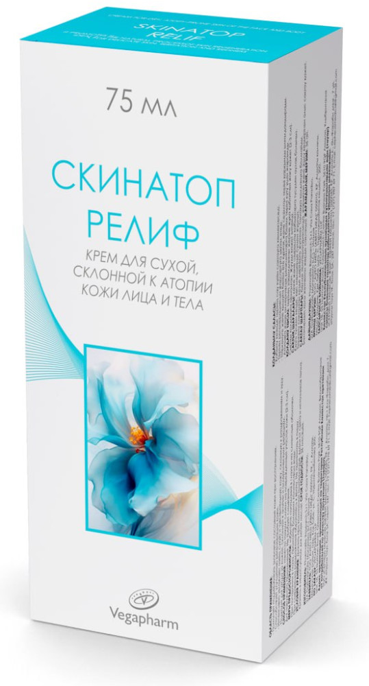 Крем для сухой, склонной к атопии кожи лица и тела «Скинатоп Релиф» | Vegapharm