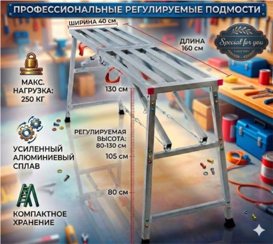 SFY Стремянка с платформой